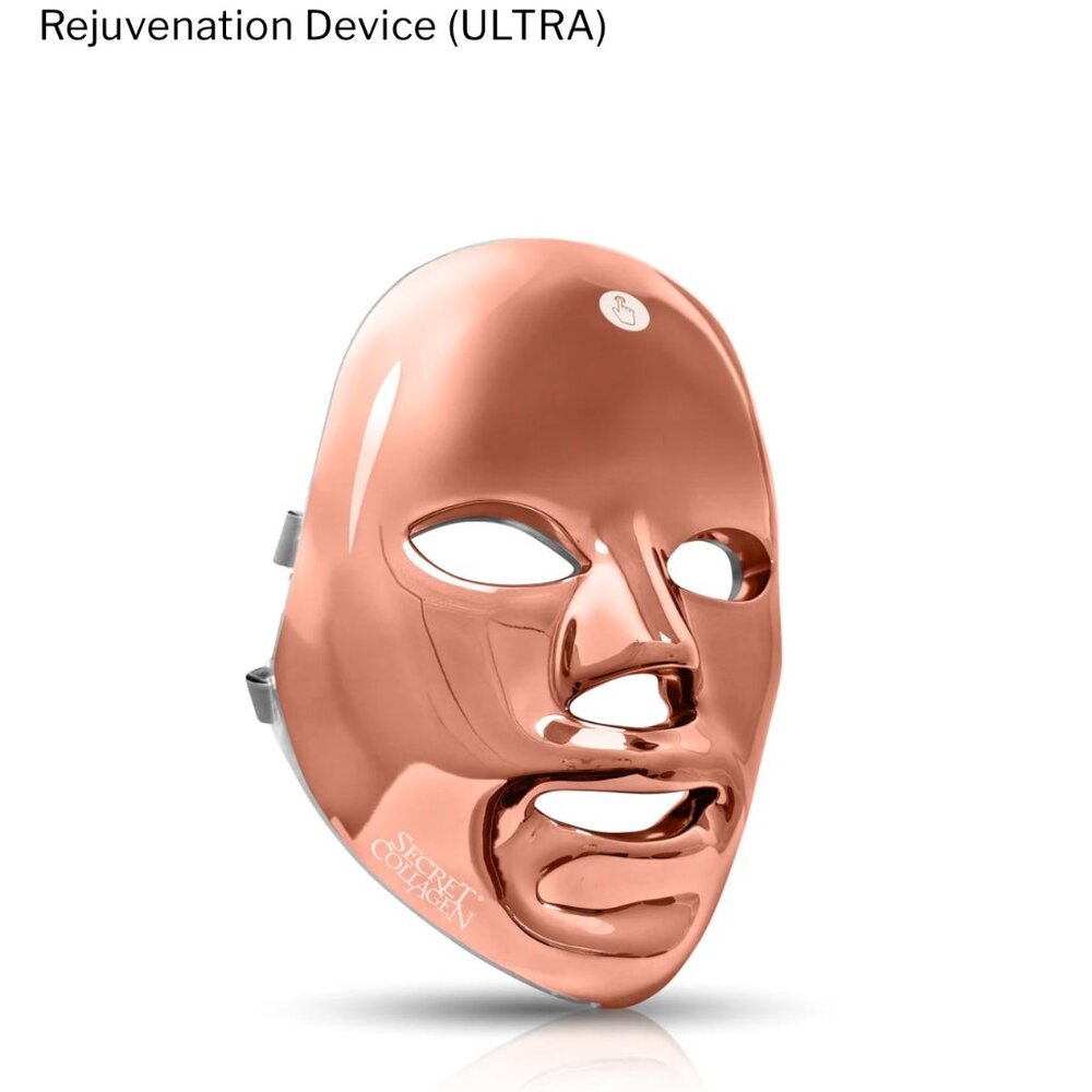NEW Secret Collagen Flawless Face Cordless LED Light Therapy Mask AntiAging K172